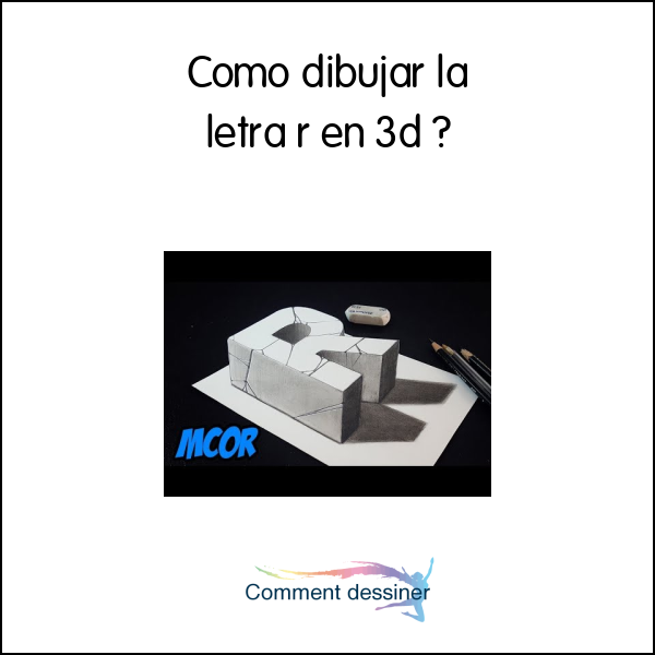 Como dibujar la letra r en 3d